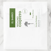 Kundenspezifischer grüner puertorikanischer rechteckiger aufkleber (Tasche)