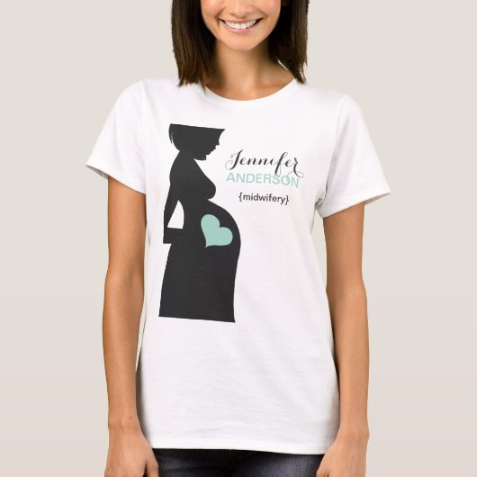 Kundenspezifischer Hebamme-Doula T - Shirt (Vorderseite)