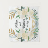 Kundenspezifischer Hintergrund für die Hochzeitsem Wandteppich (Vorderseite)