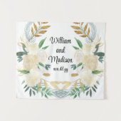 Kundenspezifischer Hintergrund für die Hochzeitsem Wandteppich (Vorderseite (Horizontal))