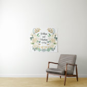 Kundenspezifischer Hintergrund für die Hochzeitsem Wandteppich (Beispiel (Horizontal))