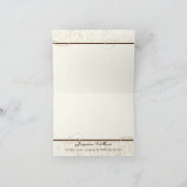 Kundenspezifischer Hochzeits-Kuchen-moderner Dankeskarte (Innenseite)