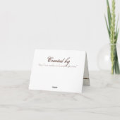 Kundenspezifischer Hochzeits-Kuchen-moderner Dankeskarte (Rückseite)