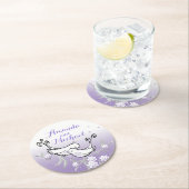 Kundenspezifischer Hochzeits-Untersetzer der Runder Pappuntersetzer (Vor Ort)