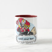 Kundenspezifischer Hockey-Spieler Tasse (Zentrum)