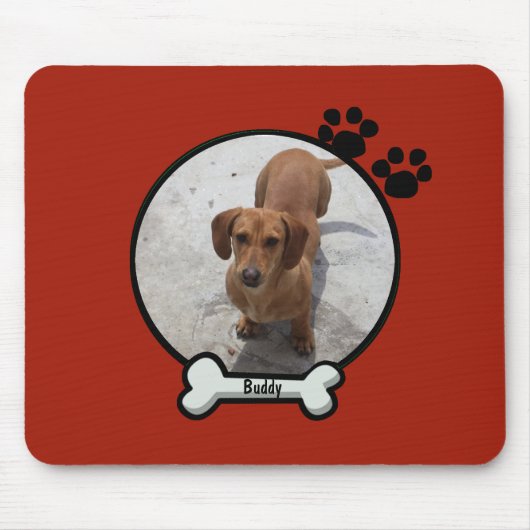 Kundenspezifischer Hund Mousepad (Vorne)