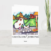 Kundenspezifischer Hundegeburtstag Karte (Rückseite)