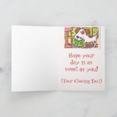 Kundenspezifischer Hundegeburtstag Karte (Innenseite)