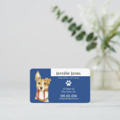 Kundenspezifischer Hundegehende Visitenkarten Visitenkarte (Stehend Vorderseite)