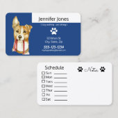 Kundenspezifischer Hundegehende Visitenkarten Visitenkarte (Vorne/Hinten)