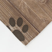 Kundenspezifischer Hunderustikaler hölzerner Fleecedecke (Ecke)