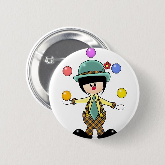 Kundenspezifischer jonglierender Clown Button (Vorne & Hinten)