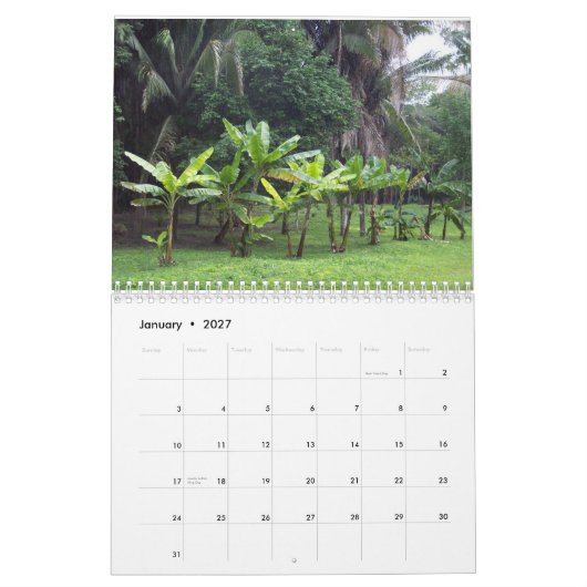 Kundenspezifischer Kalender, der Szenen von Belize Kalender (Jan 2027)