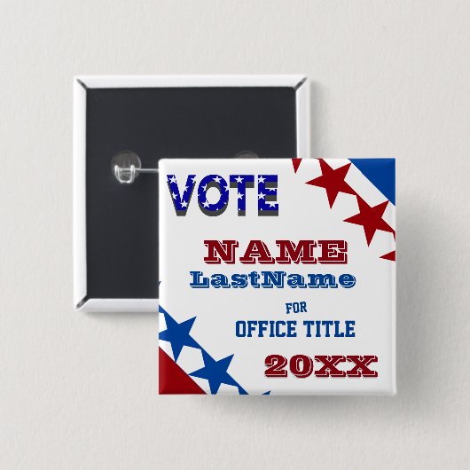 Kundenspezifischer Kampagnen-Knopf Button (Vorne & Hinten)