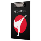 Kundenspezifischer Kampfkunstkarate-Schullehrer Klemmbrett (Links)