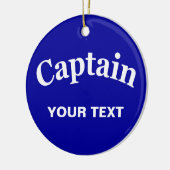 KUNDENSPEZIFISCHER KAPITÄN KERAMIK ORNAMENT (Links)