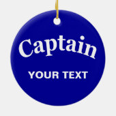 KUNDENSPEZIFISCHER KAPITÄN KERAMIK ORNAMENT (Hinten)