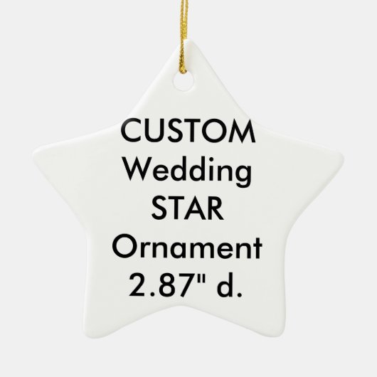 Kundenspezifischer Keramik STERN hängende Keramikornament (Vorne)