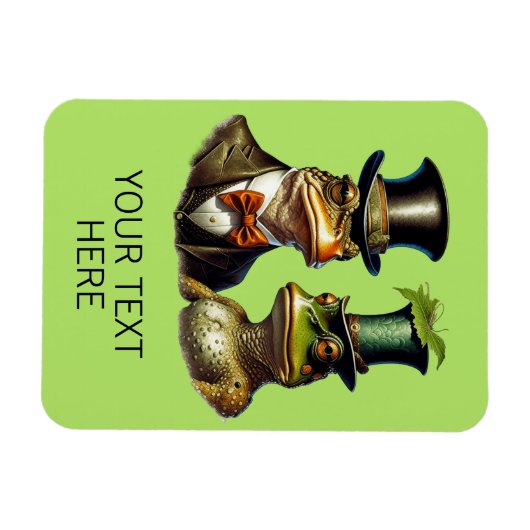 Kundenspezifischer Kern Funny Viktorianisch Frog C Magnet (Horizontal)