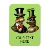 Kundenspezifischer Kern Funny Viktorianisch Frog C Magnet (Vertikal)