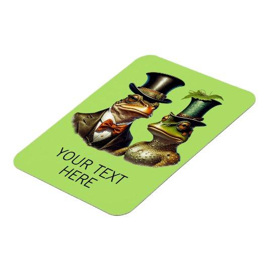 Kundenspezifischer Kern Funny Viktorianisch Frog C Magnet (Linke Seite)