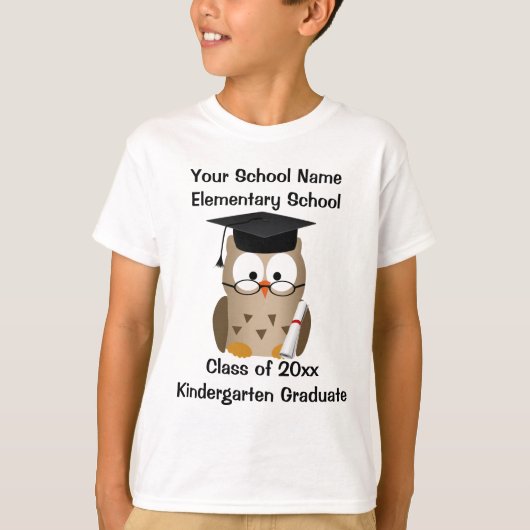 Kundenspezifischer Kindergarten-Abschluss-T - T-Shirt (Vorderseite)