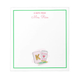 Kundenspezifischer Kindergarten Lehrer Bewertung R Notizblock