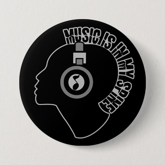 Kundenspezifischer Knopf der Musik Farb Button (Vorderseite)