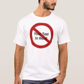 Kundenspezifischer Kreis mit Hieb T-Shirt (Vorderseite)