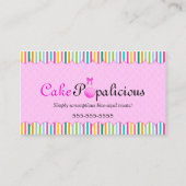 KUNDENSPEZIFISCHER Kuchen-Pop Visitenkarte (Vorderseite)