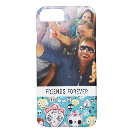 Kundenspezifischer lachender Schädel der Foto-u. Case-Mate iPhone Hülle (Rückseite)