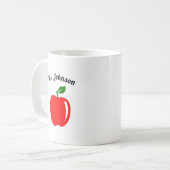 Kundenspezifischer Lehrer-Name Kaffeetasse (Vorderseite Links)