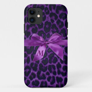 Kundenspezifischer lila Leopard-Druck iPhone 5 Case-Mate iPhone Hülle
