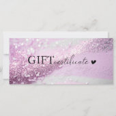 Kundenspezifischer, lila-silberner Glitzer, Geschä (Vorderseite)