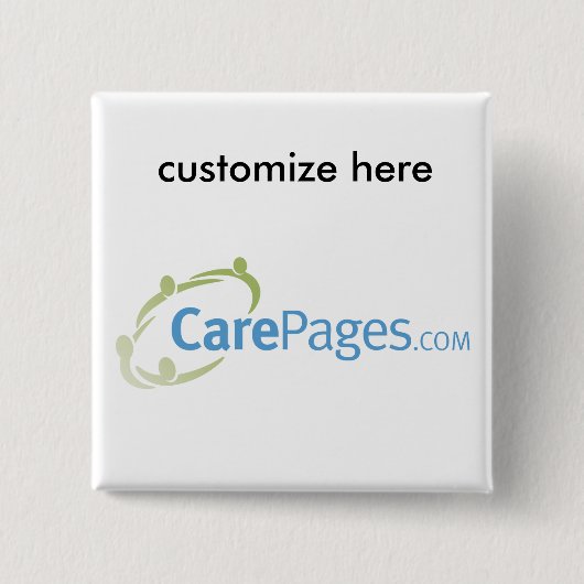 kundenspezifischer Logo-Magnet CarePages.com Button (Vorderseite)