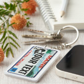 Kundenspezifischer Maine-Lizenz-Text Schlüsselanhänger (Vorderseite rechts)