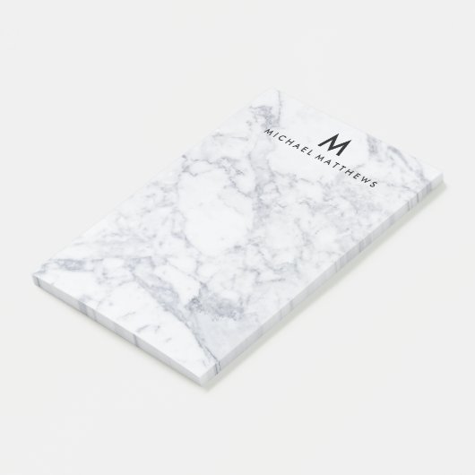 KUNDENSPEZIFISCHER MARMOR POST-IT KLEBEZETTEL (angewinkelt)