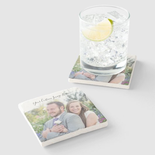 Kundenspezifischer MarmorUntersetzer Steinuntersetzer (Seitenansicht)