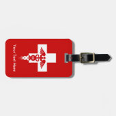 Kundenspezifischer medizinischer beruflicher gepäckanhänger (Vorderseite horizontal)