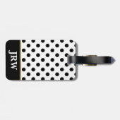 Kundenspezifischer mit Monogramm Gepäckanhänger (Rückseite horizontal)