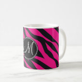 Kundenspezifischer mit Monogramm heißes Kaffeetasse (VorderseiteRechts)