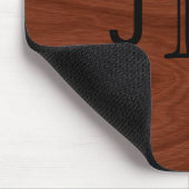 Kundenspezifischer mit Monogramm hölzerner Mousepad (Ecke)