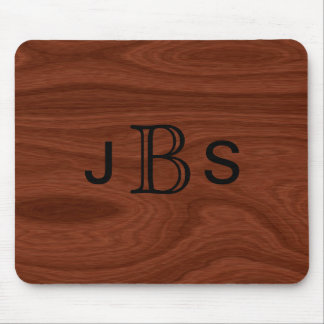Kundenspezifischer mit Monogramm hölzerner Mousepad