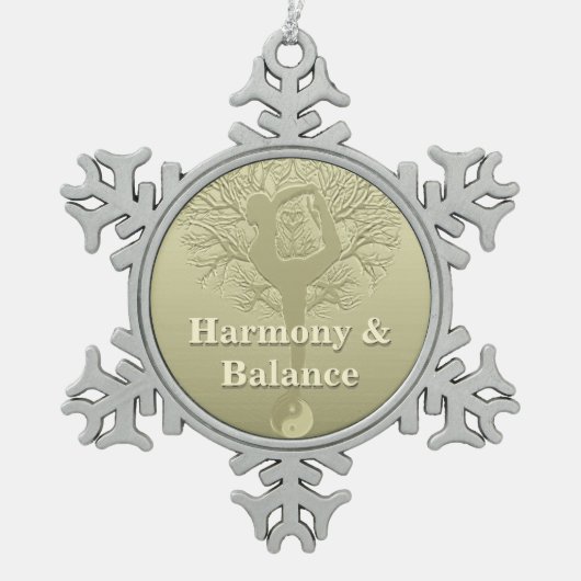 Kundenspezifischer Mitteilungs-oder Schneeflocken Zinn-Ornament (Vorderseite)