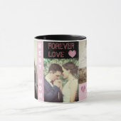 Kundenspezifischer moderner trendy Text und Foto Tasse (Zentrum)