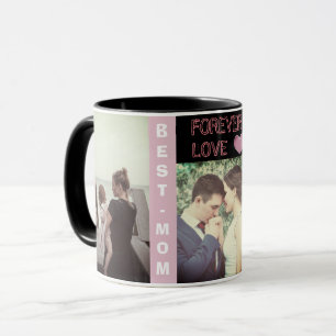 Kundenspezifischer moderner trendy Text und Foto Tasse