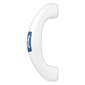 Kundenspezifischer Monogramm-Buchstabe Ihre Keramik Schrankknauf (Seitenansicht)