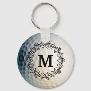 Kundenspezifischer Monogramm-Golfball trägt Schlüsselanhänger