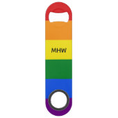 Kundenspezifischer Monogramm Speed Flaschenöffner (Vorderseite)