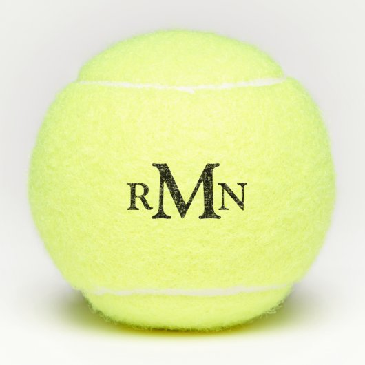 Kundenspezifischer Monogramm-Tennisball Tennisbälle (Vorderseite)